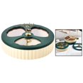 thumbnail image 2 of GROWTH TANK Rotating Snack Serving Tray, Divided Snack Platter Candy Containers with Deer at Single-Deck_Beige, 2 of 8