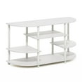 thumbnail image 2 of JAYA Simple Design Corner TV Stand, White/White, 2 of 6