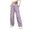 Purple, variant on Womens Pants Leopard Print Elastic Waist Drawstring Wide Leg Cargo Pants With Multi Pockets Casual Loose Fit Athletic Lounge Pants For Daily Streetwear
