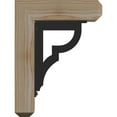 thumbnail image 3 of 3 1/2"W x 9 1/2"D x 12"H Bradford Craftsman Ironcrest Smooth Bracket, Douglas Fir (1 1/2"W x 5 1/2"D x 8"H Iron Bracket), 3 of 5