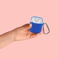thumbnail image 4 of [Front Visible] Silicone Protective Shockproof Earbuds Cover Skin with Keychain Kit Set Compatible for 1 & 2 (Navy Blue), 4 of 5