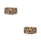 thumbnail image 3 of Pulseras Multi-capas Encanto de cuero sweethay con estampado de leopardo multicolor Beige 2piezas, 3 of 6