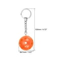 thumbnail image 2 of Uxcell Pickleball Keychain Mini Pickleball Ornament for Bags Backpacks Rackets Luggage Tags Party Favors Orange, 2 of 6