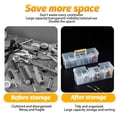 thumbnail image 3 of ASKITO Multi Purpose Hardware Storage Box With Removable Small Boxes, Portable Tool Organizer With Ergonomic Handle Transparent Durable Plastic Case For Screws Nails Small Parts, 3 of 7