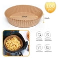 thumbnail image 2 of Forros de papel Air Fryer Ailun, 20 cm, 100 unidades para freidoras de 5 a 8 litros, 2 of 6