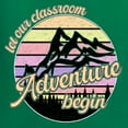 thumbnail image 6 of Wild Bobby Let Our Classroom Adventure Begin Mountain Sunset Light Colors Pop Culture Women Graphic Long Sleeve Tee, Kelly, X-Large, 6 of 6