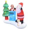 thumbnail image 2 of Jeco CHD-OD074 6.5 ft. Inflatable Santa with Mailbox for Christmas Decoration, 2 of 8