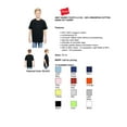 thumbnail image 2 of Hanes 498Y Nano-T Youth T-Shirt - Light Steel - Medium, 2 of 2