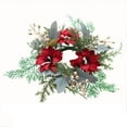 thumbnail image 7 of JWshufel Christmas Garland Christmas Decorations for Candle Centerpiece with Biomimetic Materials Suit for Tabletop and Indoor Use Long Lasting Festive Home Decor 9.8x9.8x3.9in Green, 7 of 7