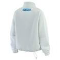 thumbnail image 3 of Women's WEAR by Erin Andrews White Detroit Lions Polar Fleece Half-Zip Jacket, 3 of 5