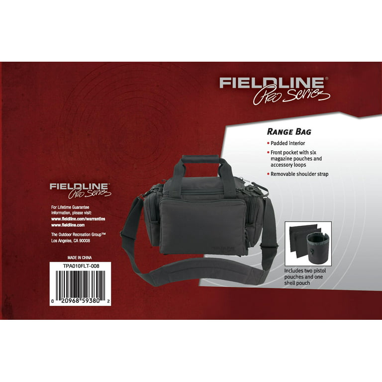 Fieldline Pro Deluxe Range Bag, Large, Brown, 1 Ammo Gun Case, 4 Piece,  Polyester, 7.5 in x 11.3 in 