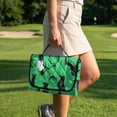 thumbnail image 4 of Xixirimido Quilted Golf Cart Seat Blanket Portable Heavy Duty Golf Cart Seat Cover Towel with Carry Handle for EZGO Yamaha Club Car & More Foldable, Golfer Golf Balls Green, 4 of 8