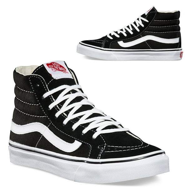 Vans Old Skool Sk8-Hi Black/White Classics Shoe Unisex Sneakers Hi top Men - Walmart.com