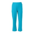 thumbnail image 6 of longantii Scrub Bottoms for Women Stretch Straight-Leg Cargo Pant Nursing Soft Uniform Scrub with Side Pockets Turquoise XXL, 6 of 6