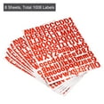 thumbnail image 3 of Uxcell Letter Alphabet Number Stickers Reflective Glitter Red 1" 126 Count/Sheet 8pcs, 3 of 4
