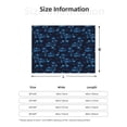 thumbnail image 5 of Yiaed BLUE Flamingo Birds Print Blanket Throw Blanket Soft Cozy Flannel Blanket for Home Bed Sofa Couch Chair-80"x60", 5 of 6