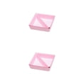 thumbnail image 4 of Caja de almacenamiento de cintas Bewildely fieltro Rosa 2Conjunto, 4 of 6