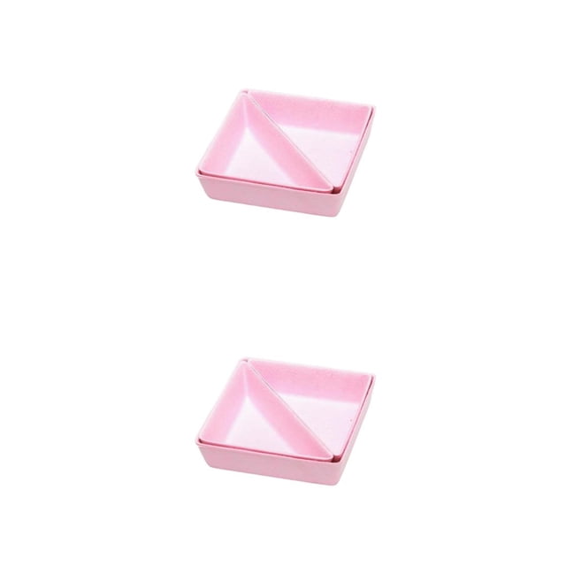 Cateissary Casa Hotel fieltro llaves cintas reloj caja de almacenamiento dormitorio cajón bolígrafos mandos a distancia cosméticos joyería Rosa 2Conjunto