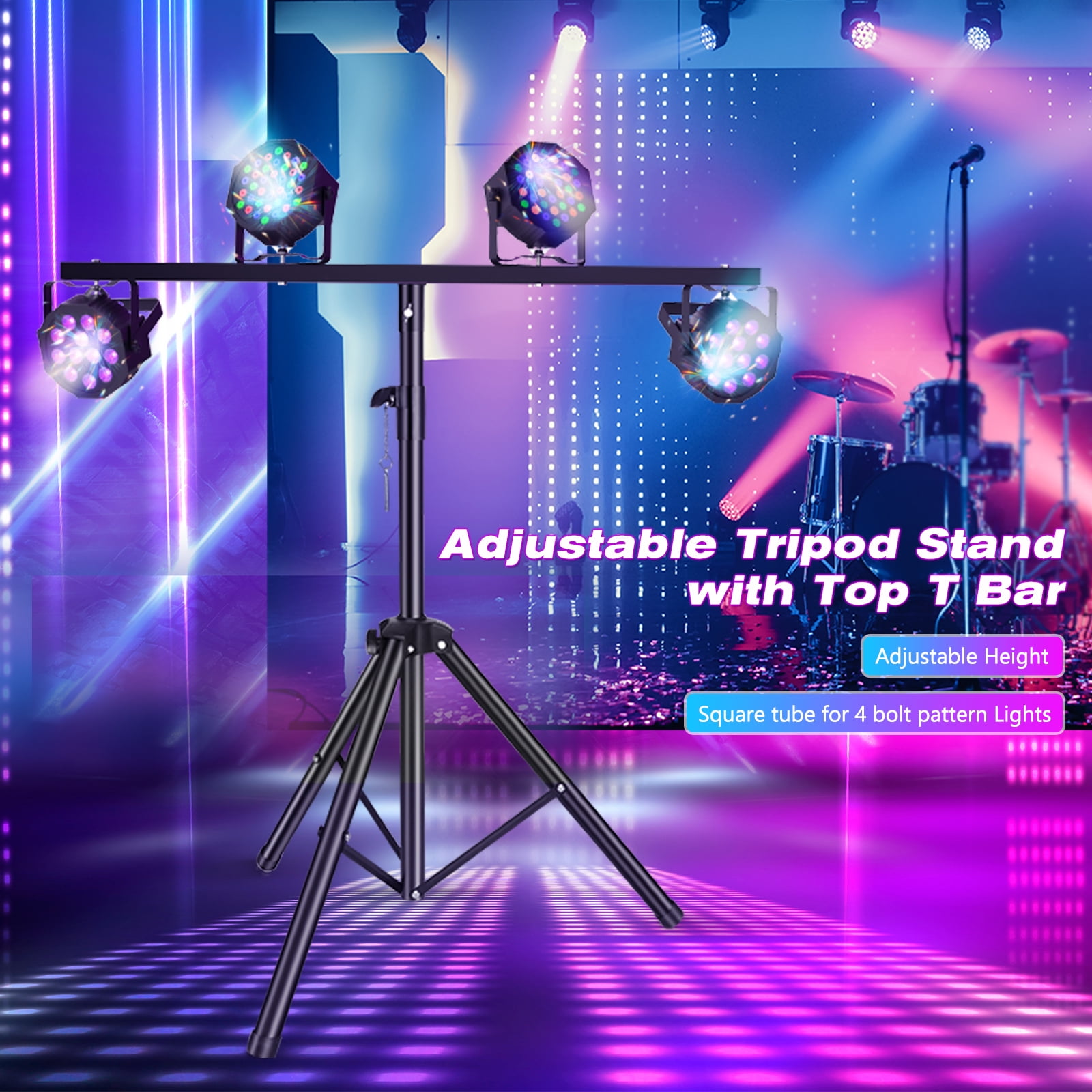 DJ Lighting Tripod & T-Bar Light Stand Pro Audio Stage Equipment