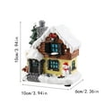 thumbnail image 2 of Christmas Village House Christmas Decoration, LED Lighted Christmas Village Houses Christmas Winter Snow Village Collectible Buildings Decorative Tabletop Decoration Xmas Holiday Home Decor, 2 of 5