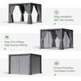 thumbnail image 5 of Aoxun Louvered Pergola 10' x 10' Outdoor Aluminum Pergola with Adjustable Top for Decks, Gardens and Backyards, Gray, 5 of 11