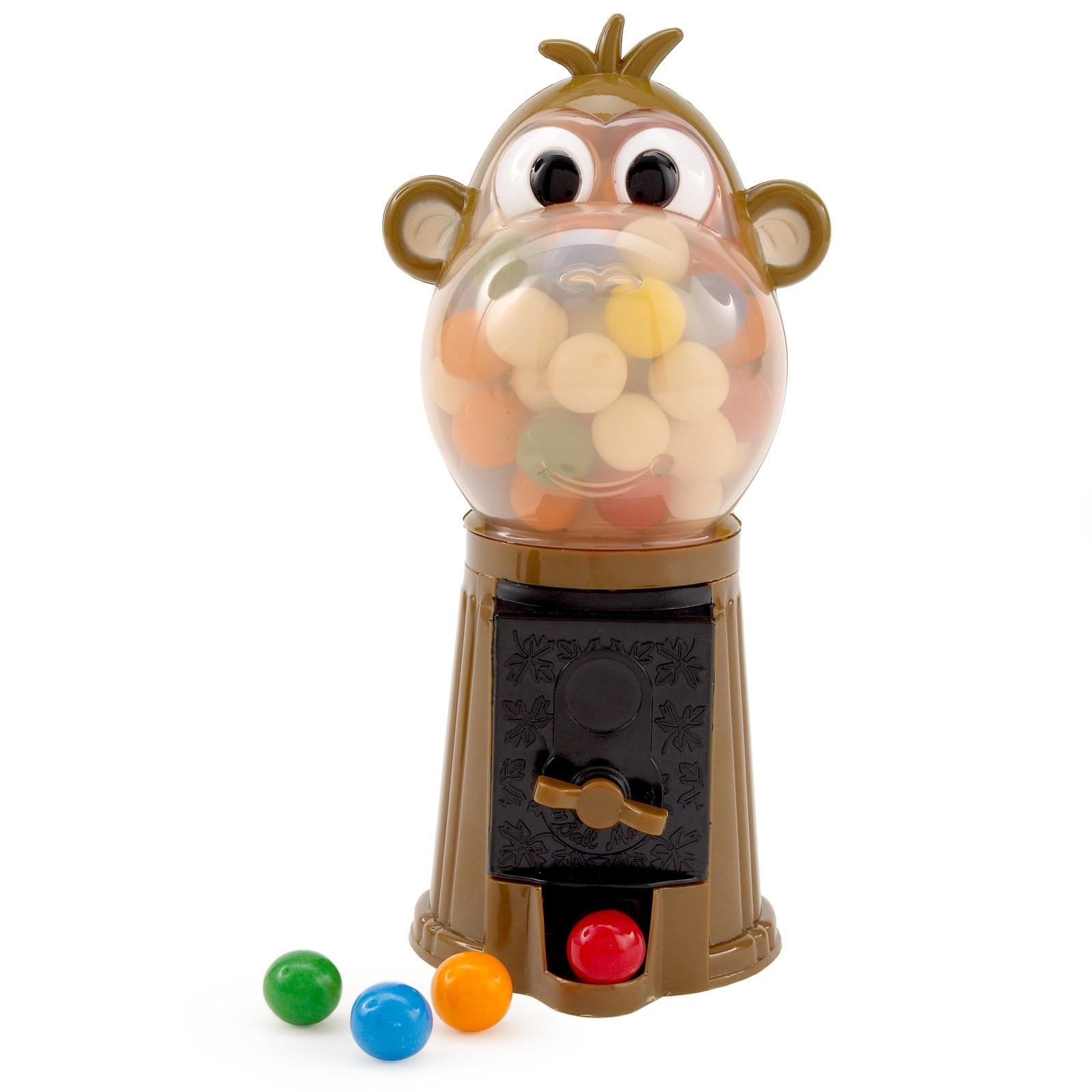 rhode island novelty frbubmo 7.5" monkey gumball machine, brown