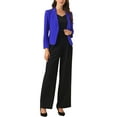 thumbnail image 2 of INSPIRE CHIC Business Blazer for Women's Work Office Open Front Casual Dressy Suit Jackets M Royal Blue, 2 of 6