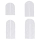 thumbnail image 2 of Dust Cover For Clothes PEVA Transparent Design Garment Bags Dustproof White Size L 60*100CM For Travel 1Pcs, 2 of 5
