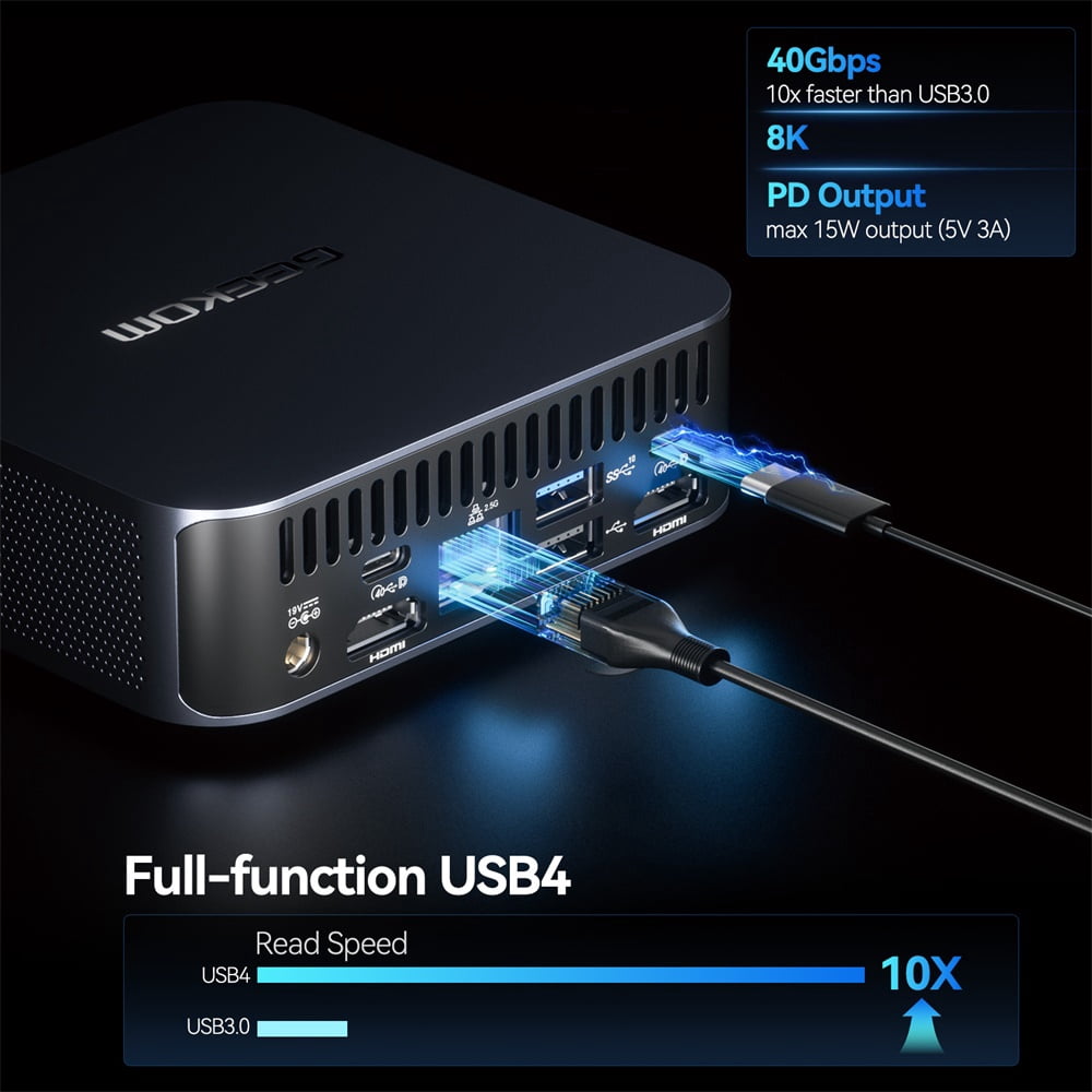 GEEKOM GT12 PRO Mini PC Desktop Computer,12th Gen Intel Core i7