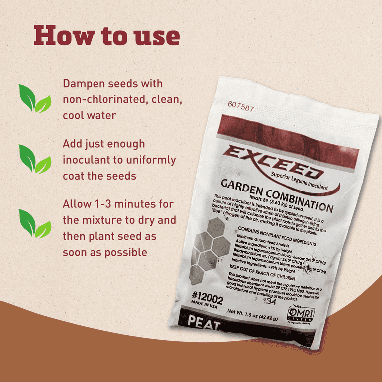 EXCEED Peat Inoculant for Soybean - Treats 1500lbs – Elk