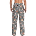 thumbnail image 2 of Bixox Men's Bulldog Patterned Pajama Pants with Pockets Lounge Clothes for Home, 2 of 5