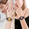 thumbnail image 2 of MSHUN Metal Band Compatible with Samsung Galaxy Watch 5 40mm 44mm/Watch 5 Pro LTE/Galaxy Watch 4 40mm 44mm/Watch 4 Classic 42mm 46mm, No Gap Mesh Loop Magnetic Bands Adjustable Strap (Black), 2 of 6