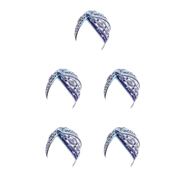 Qarigey Pañuelos para la cabeza para mujer, estilo bohemio, multiusos, preatados, plisados, accesorios de ropa, de quimioterapia, tipo 11 Type2 NO2 Qarigey CBP390700