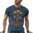 thumbnail image 5 of Vintage Rock Skull Tee, 80s Hard Rock Graphic T-Shirt, Retro Band Inspired Apparel Navy-style M, 5 of 7