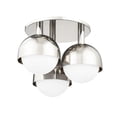 thumbnail image 4 of Hudson Valley Lighting 1203 Foster 3 Light 19" Wide Flush Mount Globe Ceiling Fixture -, 4 of 4