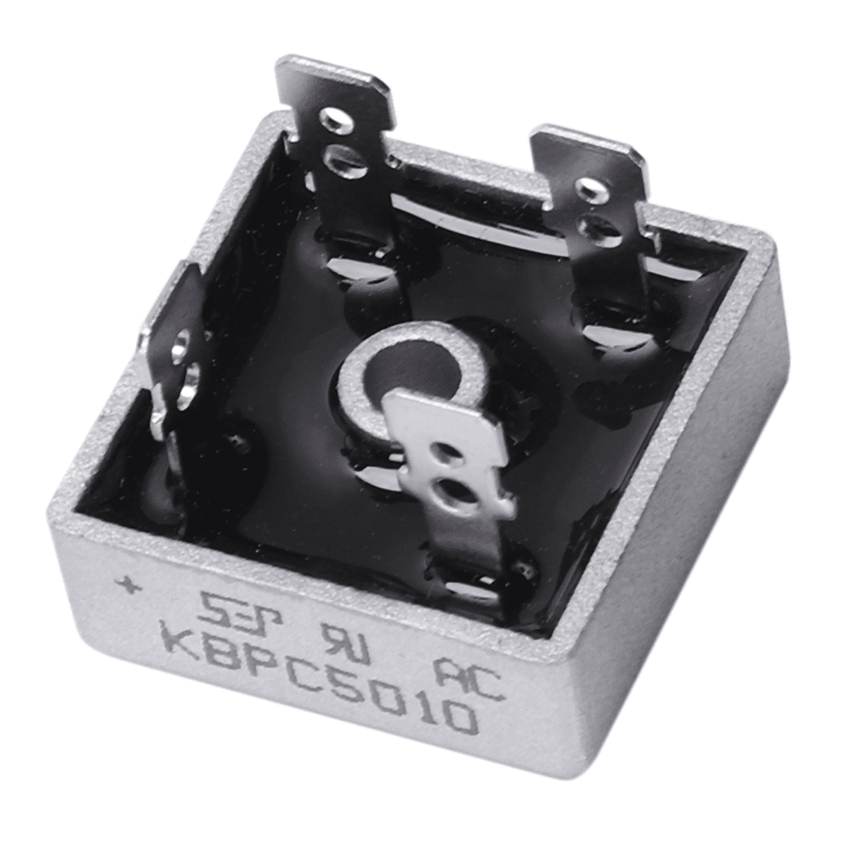 40 PCS 50A 1000V Metal Case Single Phases Diode Bridge Rectifier KBPC5010,40x rectifier bridge,silver