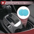 thumbnail image 3 of Ofertas Únicas 2 Pcs Posavasos para Tazas de Coche Universal Antideslizante Accesorios de Interior para Coche Color Azul Claro PVC, 3 of 6