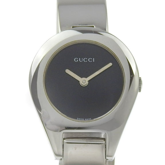 Pre-Owned Gucci GUCCI Watch 6700L Stainless Steel Quartz Analog Display Black Dial... (Good)