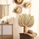 thumbnail image 4 of 5 Hojas de Palma Secas Naturales, Abanicos de Palma Tropical, DecoracióN de Hojas Secas Bohemias para el Hogar, Cocina, Boda, 4 of 5