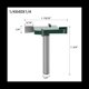 thumbnail image 2 of 4 Piezas CNC Spoilboard Surfacing Router Bits, Juego de para Enrutador de Aplanamiento de Carburo de de 1/4 de Pulgada Cortador de Ranura Rabbet, 2 of 5
