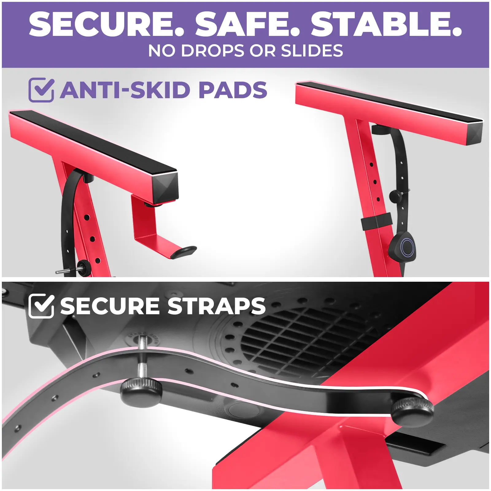 Liquid Stands Piano Keyboard Stand - Z Style Adjustable and Portable Heavy Duty Music Stand for Kids and Adults -Fits 54-88 Key Electric Pianos - Sturdy Musical Keyboard Stand (Red)