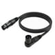 thumbnail image 2 of Cable Micrófono XLR Ángulo Recto 0 3 M A Pines Audio 90 Grados, 2 of 6