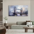 thumbnail image 3 of London Landscape Painting Abstract Wall Art Tower Bridge Wall Decor Framed Canvas Wall Art For Home Decoration, 3 of 7