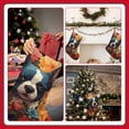 thumbnail image 7 of Lsque 18 Inches Cute Colorful Flower French Bulldog Pattern Christmas Stockings Hanging Ornaments,Knitted Xmas Fireplace Hanging Stocking,Holiday Decoration, 7 of 7