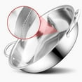 thumbnail image 3 of Stainless Steel Hot Pot, Stainless Steel Hot Pot with Divider Shabu Shabu Pot, Induction Cooker Pot Dual Flavor Divider Cookware for Home Cooking and Hot Pot Parties, 3 of 5