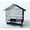 A&E Cage Compact and Stylish House Style Small Bird Cage - Black
