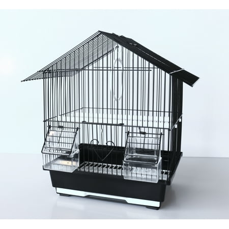 A&E Cage House Style Black Bird Cage