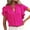 Hot Pink, variant on AherBiu Business Casual Tops for Women Ruffle Cap Sleeve V Neck Elegant Ladies Dressy Casual Work Blouse