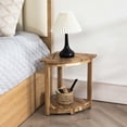 thumbnail image 4 of Taburete de ducha de esquina VICTORY RELAX de madera de acacia con almacenamiento, 4 of 9