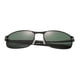 thumbnail image 5 of Gafas de sol ZHILE con montura metálica polarizadas para hombres, negras, lente G15, 5 of 9